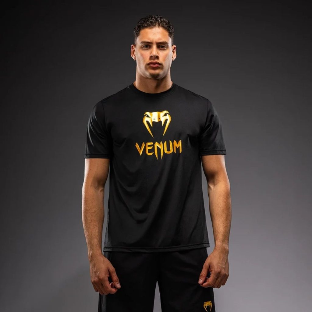 Тениска Venum Classic Dry Tech T-Shirt – Black/Gold