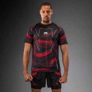 тениска venum matupa dry tech t-shirt - black/red/silver