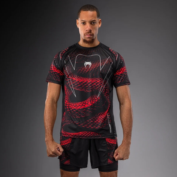 тениска venum matupa dry tech t-shirt - black/red/silver