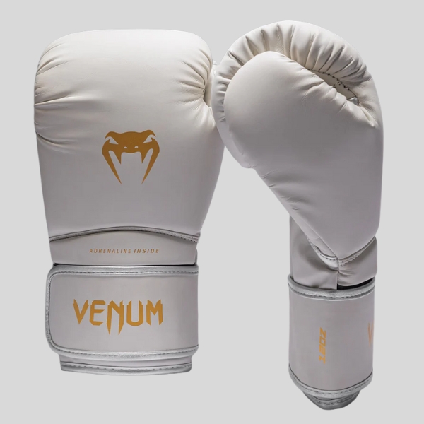 боксови ръкавици venum contender 1.5 ivory/ gold 1