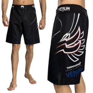 шорти venum x tekken 8 - jin kazama fight shorts - blueblackwhite