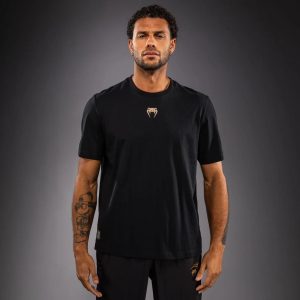 Тениска Venum Fight Icon Cotton T-Shirt – Black – страничен изглед