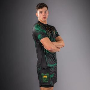тениска venum matupa dry tech t-shirt - black/green/gold 1