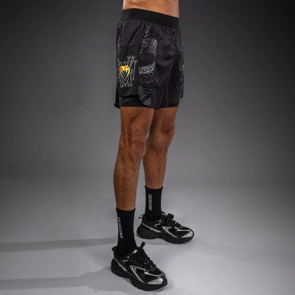 шорти venum matupa training shorts – black/grey/gold 1