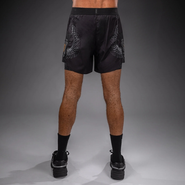шорти venum matupa training shorts – black/grey/gold 2