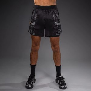 шорти venum matupa training shorts – black/grey/gold