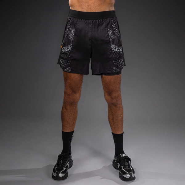 шорти venum matupa training shorts – black/grey/gold