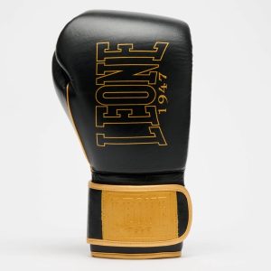 боксови ръкавици leone dna premium GN002 Black външна част графики