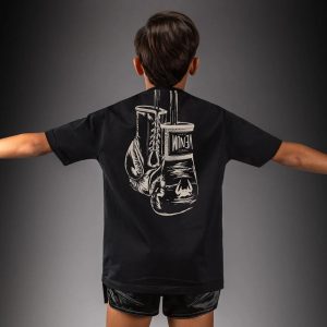 Детска Тениска Venum Fight Icon Kids Cotton T-Shirt – Black
