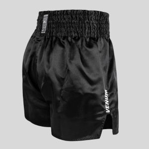 муай тай шорти venum classic evo muay thai shorts - black/white 2