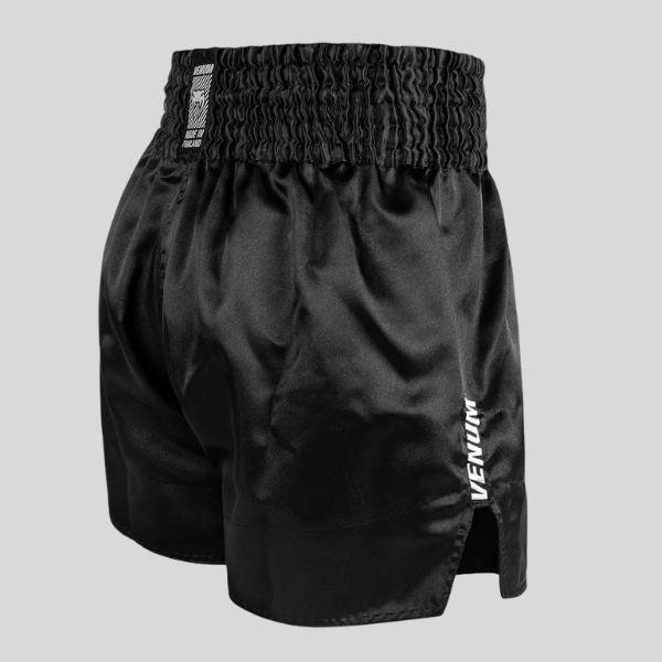 муай тай шорти venum classic evo muay thai shorts - black/white 2