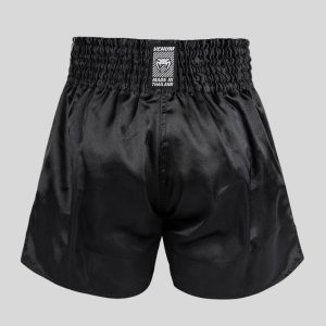 муай тай шорти venum classic evo muay thai shorts - black/white 3