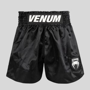 муай тай шорти venum classic evo muay thai shorts - black/white