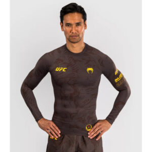 рашгард ufc fusion by venum fight week men’s performance long sleeve rashguard - earthen brown