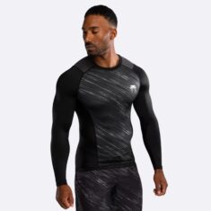 рашгард venum rapid long sleeve - black/storm grey