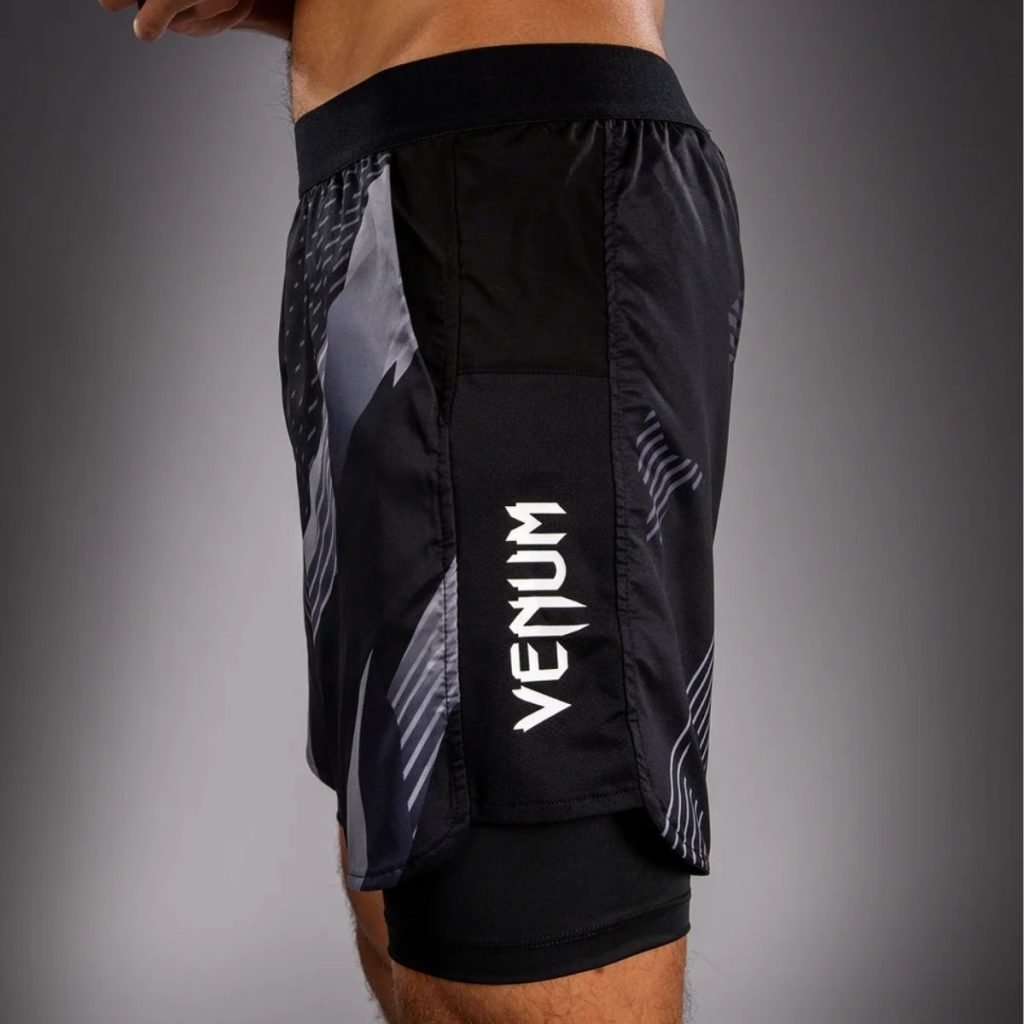 Шорти Venum No-Gi 6.0 Training Shorts – Black/White – детайл на вътрешния компресионен клин