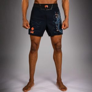 Шорти Venum Thunder Dragon Fightshorts Black/Grey/Copper – изглед отстрани