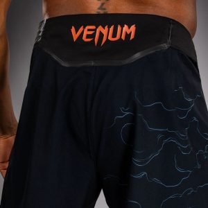 Шорти Venum Thunder Dragon Fightshorts Black/Grey/Copper – детайл на колана