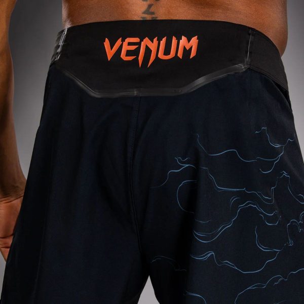 Шорти Venum Thunder Dragon Fightshorts Black/Grey/Copper – детайл на колана