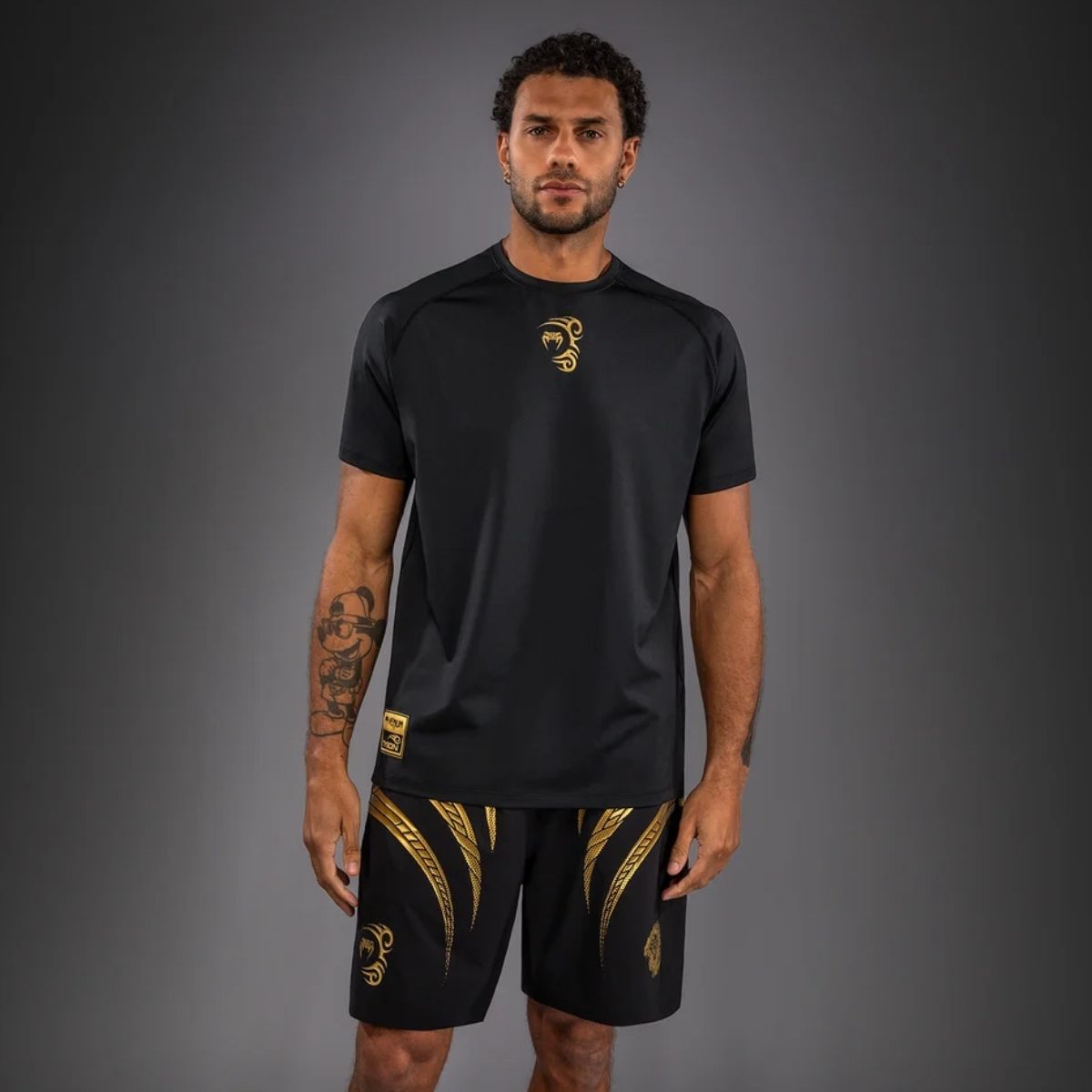 Тениска Venum x Mike Tyson Tiger Dry Tech T-Shirt – Black/Gold