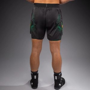 шорти venum matupa training shorts - black/green/gold 3