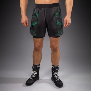 шорти venum matupa training shorts - black/green/gold