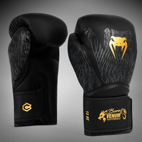 Боксови Ръкавици Venum x Chimaev Wild Borz Boxing Gloves - Black Gold 2