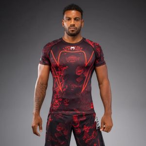Рашгард Venum 20th Anniversary Short Sleeve Rashguard - Black/Red