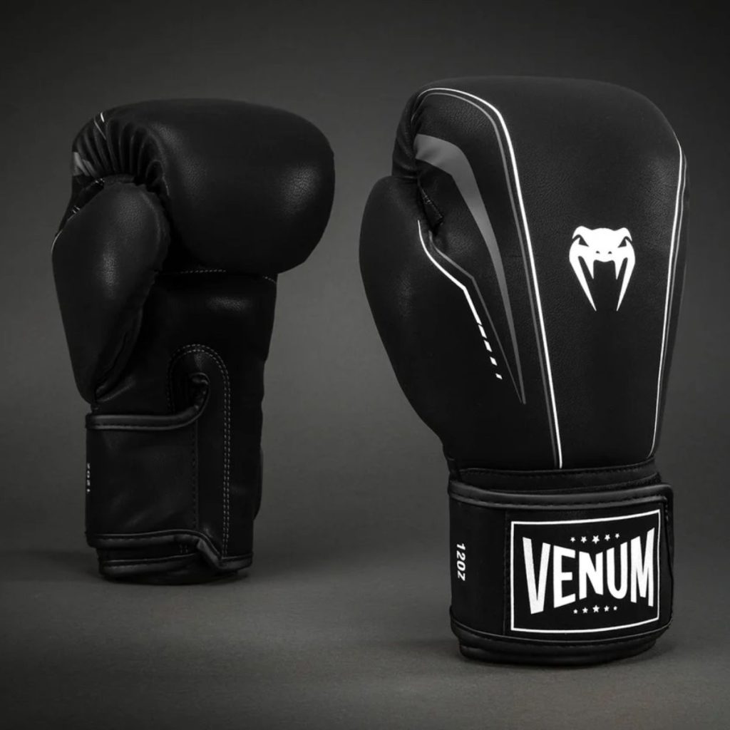 Боксови Ръкавици Venum Streamline Black/White – изглед отпред