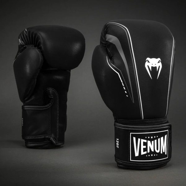 Боксови Ръкавици Venum Streamline Boxing Gloves Black/White – изглед отпред