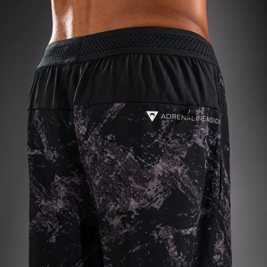 Шорти Venum Rage & Workout Training Shorts – Black/Grey – детайл на ластичния колан