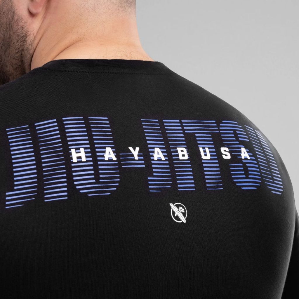 Тениска Hayabusa Jiu-Jitsu надпис и лого отзад