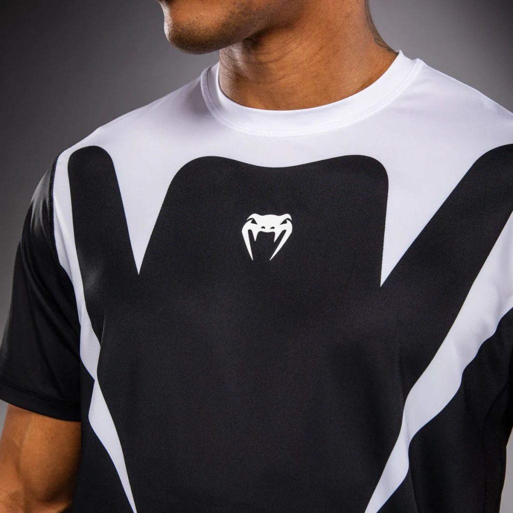 Тениска Venum Attack 90 Dry-Tech T-Shirt White/Black - гръб