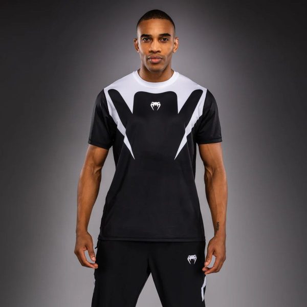 Тениска Venum Attack 90 Dry-Tech T-Shirt White/Black - предна част