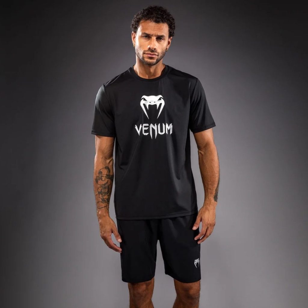 Тениска Venum Classic Dry Tech T-Shirt – Black/Silver