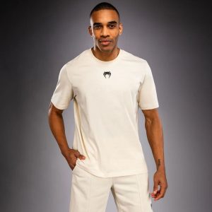 Тениска Venum Naga T-Shirt Off-White - гръб с лого на Venum