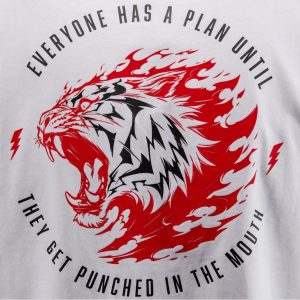 тениска venum x mike tyson tiger optical white 3