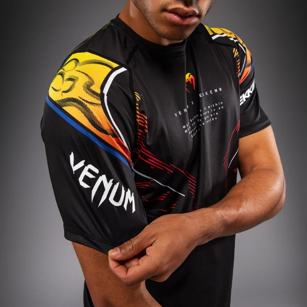 тениска venum x tekken 8 dry-tech yoshimitsu - black/orange къси ръкави