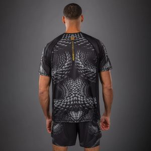 тениска venum matupa dry tech t-shirt - black/grey/gold 3