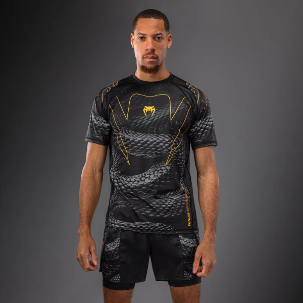 тениска venum matupa dry tech t-shirt - black/grey/gold