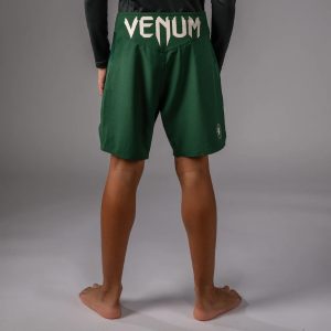Детски Шорти Venum Attack Kids Fightshorts - Forest Green Off White 1