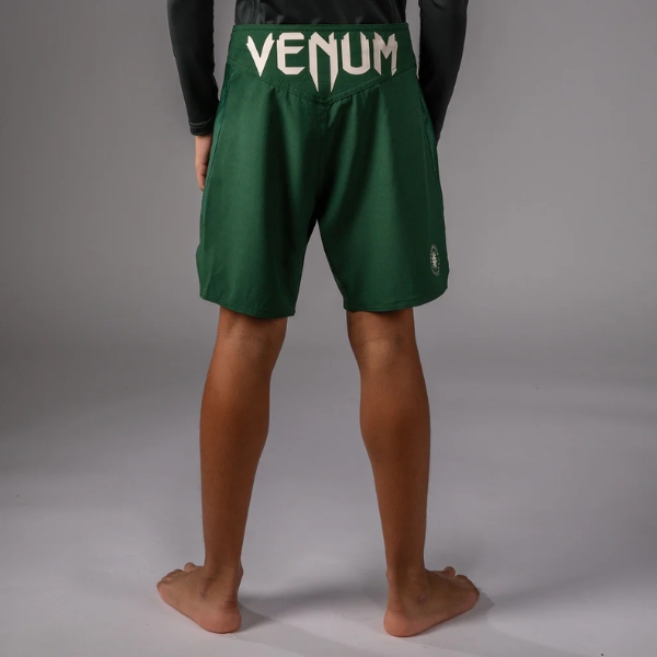 Детски Шорти Venum Attack Kids Fightshorts - Forest Green Off White 1