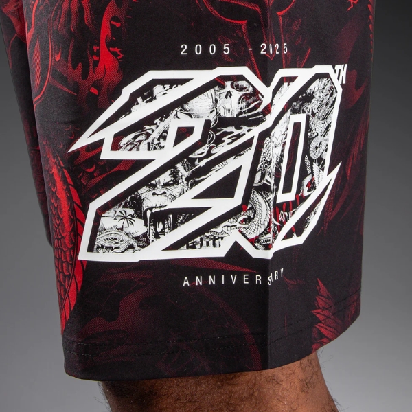 Шорти Venum 20th Anniversary Training Shorts - Black Red 3