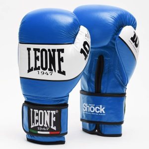 боксови ръкавици leone shock boxing gloves blue