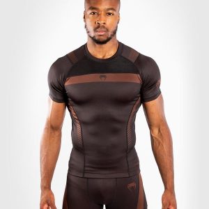 Rashgard Venum NoGi 3.0 Rashguard Short Sleeves Black Brown 4