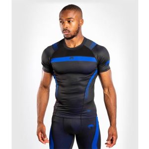 VENUM NOGI 3.0 RASHGUARD SHORT SLEEVES BLACK BLUE