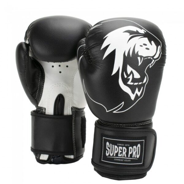 Боксови Ръкавици Super Pro Talent Boxing Gloves Black 1