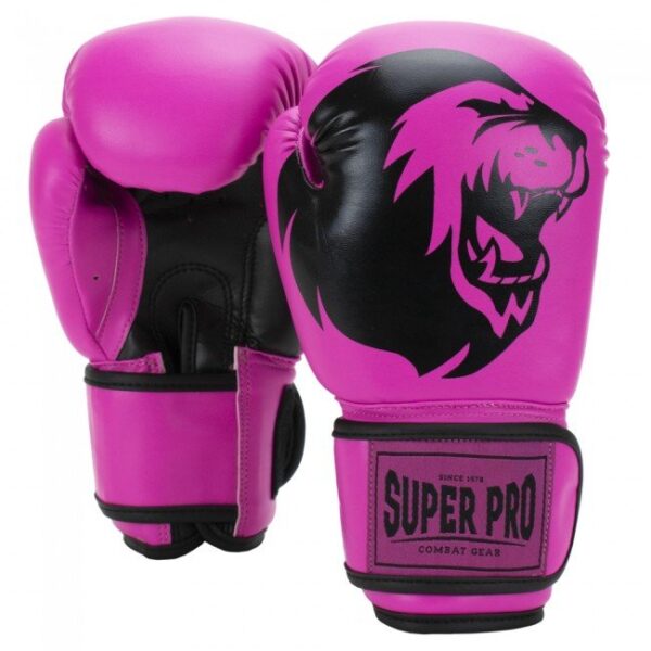 Боксови Ръкавици Super Pro Talent Boxing Gloves Pink 4