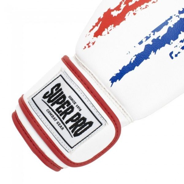 Боксови Ръкавици Super Pro Talent Boxing Gloves Red White Blue 2