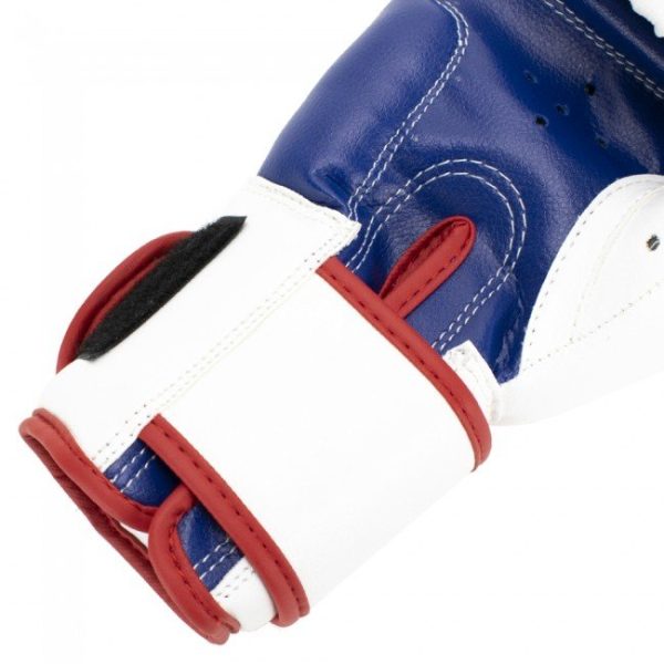 Боксови Ръкавици Super Pro Talent Boxing Gloves Red White Blue 3